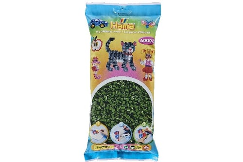 Hama midi perler 6000stk skovgrøn