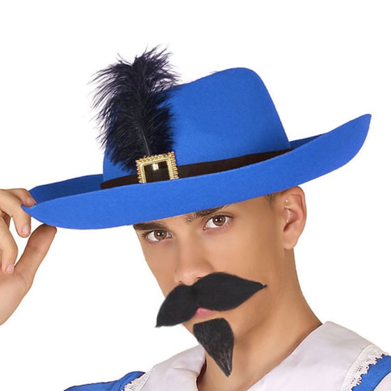 Hat Musketer Fjer 110613, Rød ⎮ 8422259350613 ⎮ BB_S1122285