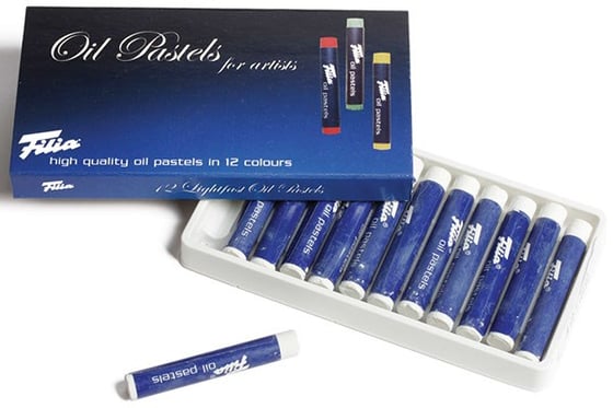 Oliepasteller 12 stk hvid 12 ⎮ 5700137947128 ⎮ VE_794712