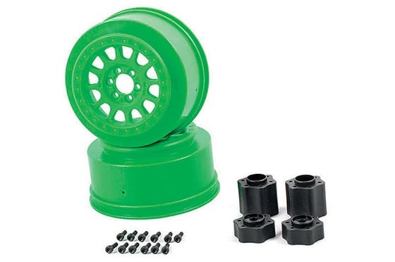 Axial 2.2 3.0 Method 105 wheels - 41mm green 2pcs ⎮ 816874015510 ⎮ VE_481156
