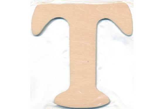 Træbogstav T 10cm x 4mm ⎮ 5700137542194 ⎮ VE_754219