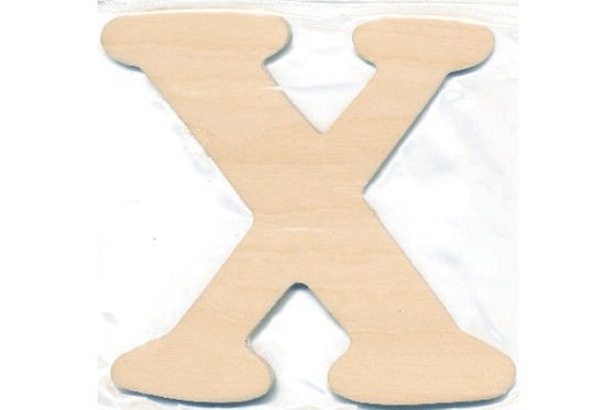 Træbogstav X 10cm x 4mm ⎮ 5700137542231 ⎮ VE_754223