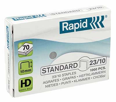 Hæ¦fteklammer 23/10 Rapid Standard æ†ske A 1.000 Stk. ⎮ 7313468693008 ⎮ RZ_003318
