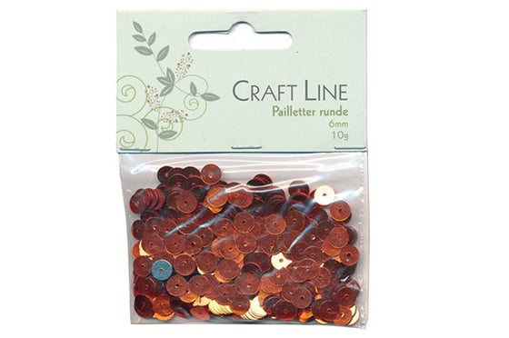 Pailletter rund 6mm kobber 10g ⎮ 5700137341612 ⎮ VE_734161