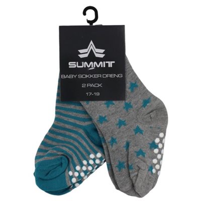 2-Pack Babystrumpor Pojk Storlek 17/19