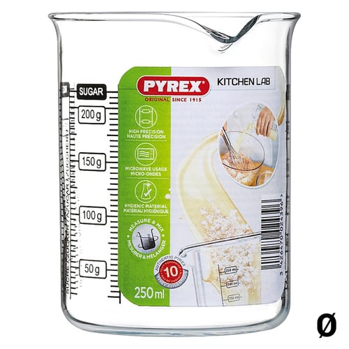 Glas Pyrex Kitchen Lab Gennemsigtig Glas, 0,75 L
