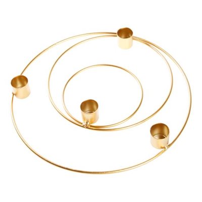 Lysestage, H 2,5cm, Dia. 25cm, Guld ⎮ 5713582808715 ⎮ DG_003529