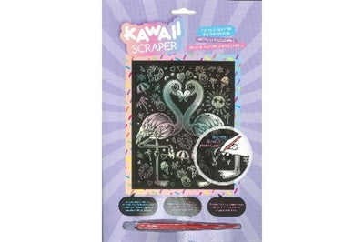 Kradsfolie 20x25cm hologram flamingoer ⎮ 5013634018209 ⎮ VE_777072