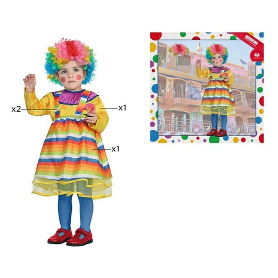 Kostume til babyer 113336 Kvinde klovn, str. 24 måneder ⎮ 8422259613336 ⎮ BB_S1120805