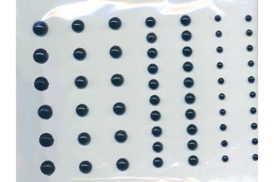 Perle halv 3-7mm 58stk sort ⎮ 5700137069554 ⎮ VE_706955