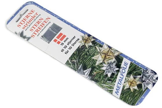Stjernestrimler 15mm 40stk sølv ⎮ 5700130327101 ⎮ VE_032710