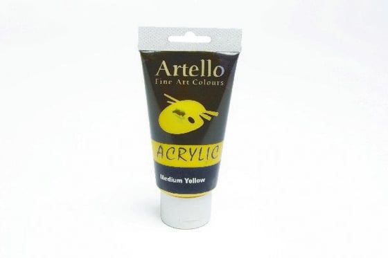 Artello acrylic 75ml yellow mid ⎮ 5700138003120 ⎮ VE_800312