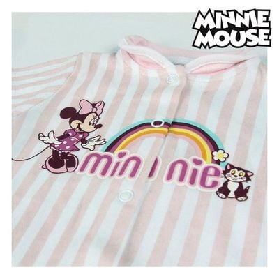 Langærmet sparkedragt til baby Minnie Mouse 74617 Pink, str. 1måned ⎮ 8427934312634 ⎮ BB_S0719725