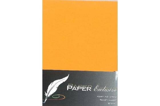 Kort A6 240g orange tekstureret 10stk. ⎮ 5700130140090 ⎮ VE_014009