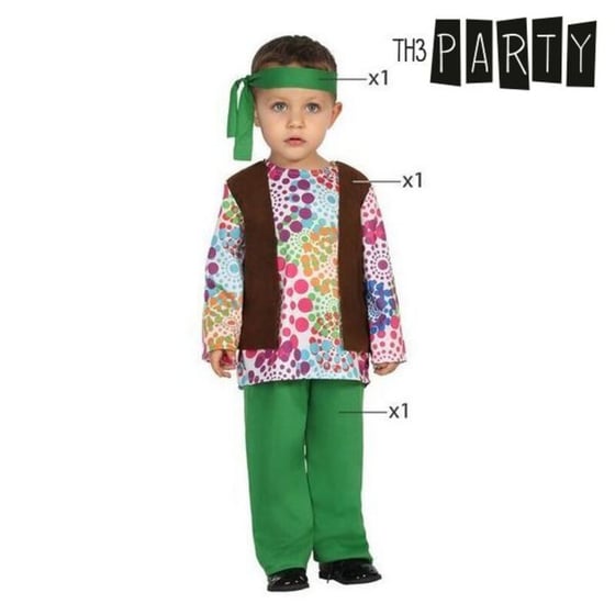 Kostume til babyer Hippie (3 Pcs), str. 12-24 måneder ⎮ 8422259244332 ⎮ BB_S1103684