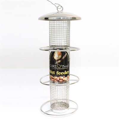 Foderautomat til nødder, rustfrit stål, big