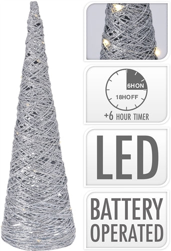 Juletræ Glimmer Sølv 40 cm ⎮ 8719987531958 ⎮ HC_000289