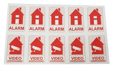 Alarm stickers