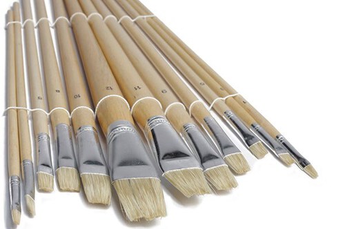 Kunstnerpenselsæt natur skaft 12stk ⎮ 5700135618259 ⎮ VE_561825