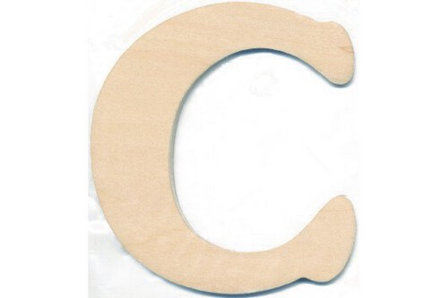 Træbogstav C 10cm x 4mm ⎮ 5700137542033 ⎮ VE_754203