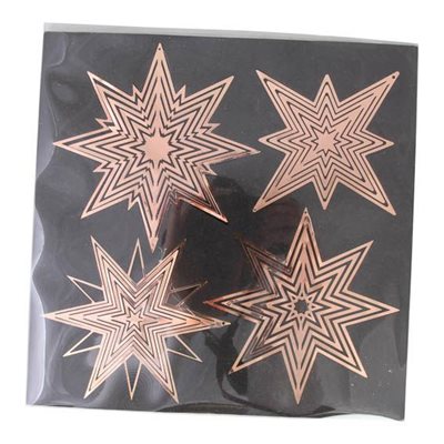Ornament til ophæng, Dia. 8cm 6/boks. Stjerne Collection ⎮ 5713582341595 ⎮ DG_009782