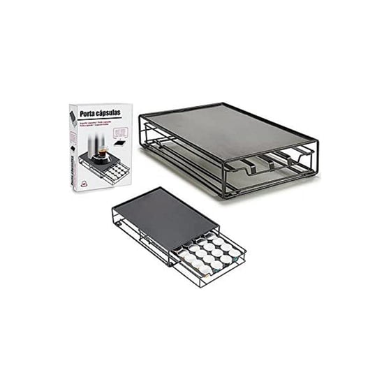 Stativ til 32 kaffe kapsler Metal (22 x 7,5 x 31 cm) ⎮ 8430852554444 ⎮ BB_S3602971