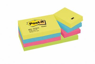 Post-It Blokke 3M Ass.Dreamy 38X51 Mm L.Grøn-L.BlÃ¥-BlÃ¥-Gul ⎮ 4046719505173 ⎮ RZ_002769