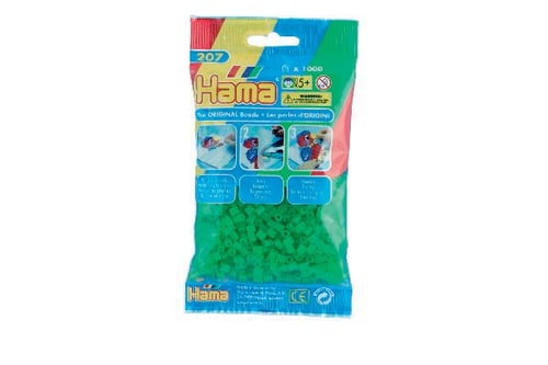 Hama Midi Perler 1000stk Neon Grøn