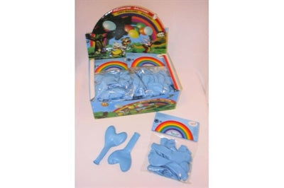 Balloner hjerte lyseblå 12 stk ⎮ 8018297019102 ⎮ MG_000665