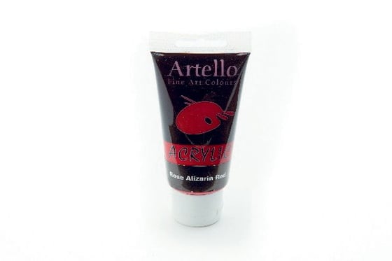 Artello acrylic 75ml Rose Alizarin Red ⎮ 5700138003281 ⎮ VE_800328