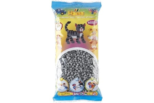 Hama Midi Perler 6000stk Grå