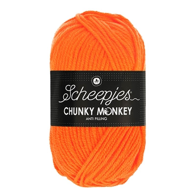 Scheepjes Chunky Monkey 1256 Neon Orange