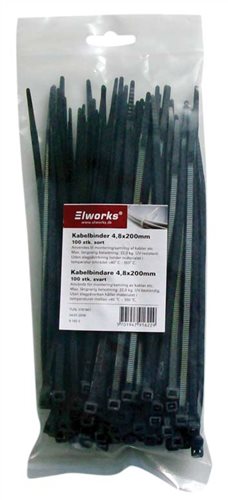 Kabelbinder Sort Á 100 ⎮ 5701947916229 ⎮ HC_001461