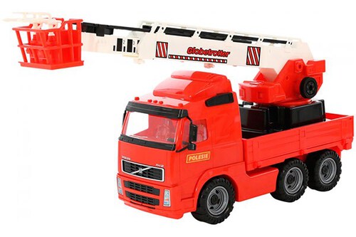 Volvo brandbil m. kran på lad 580x195x340mm