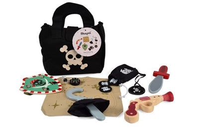 Magni Piratsæt i taske med 8 dele, træ ⎮ 5707594191415 ⎮ MG_000176