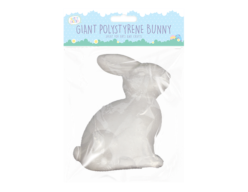 Hoppy easter - Påske skumfigur lavet af flamingo ca18x9cm