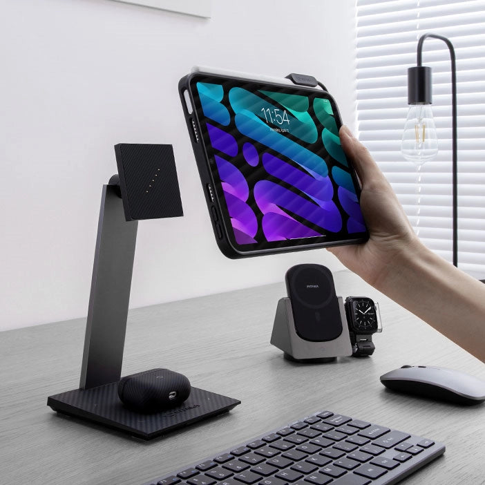 Pitaka MagEZ iPad Stand – Tabletstander (magnetisk) med trådløs oplader