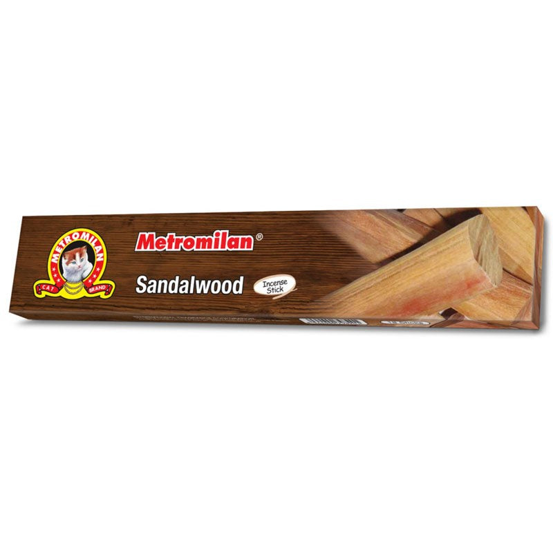 Metromilan - Eksklusive Røgelsespinde - sandelwood , 18 pinde