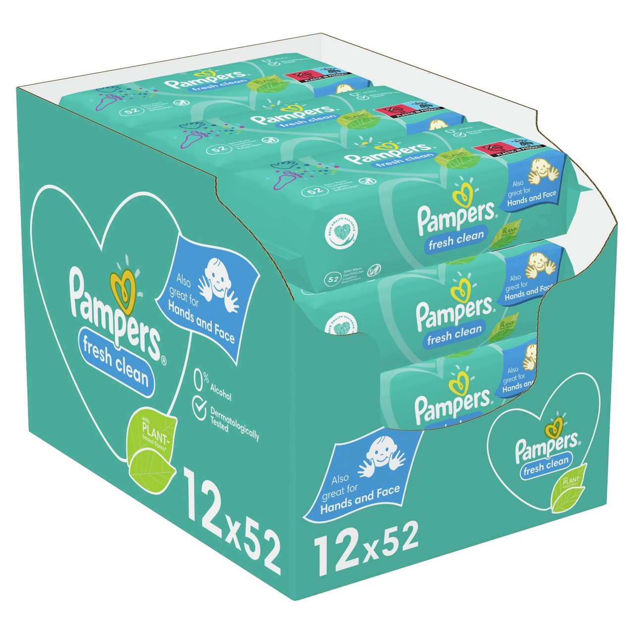 Pampers Box - Fresh Clean 624 St (12X52)