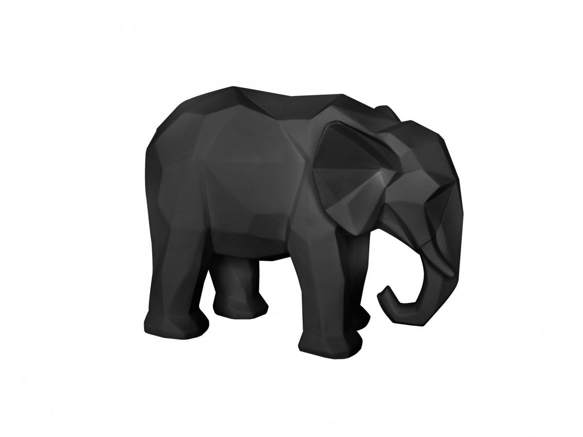 Staty Origami Elephant Svart
