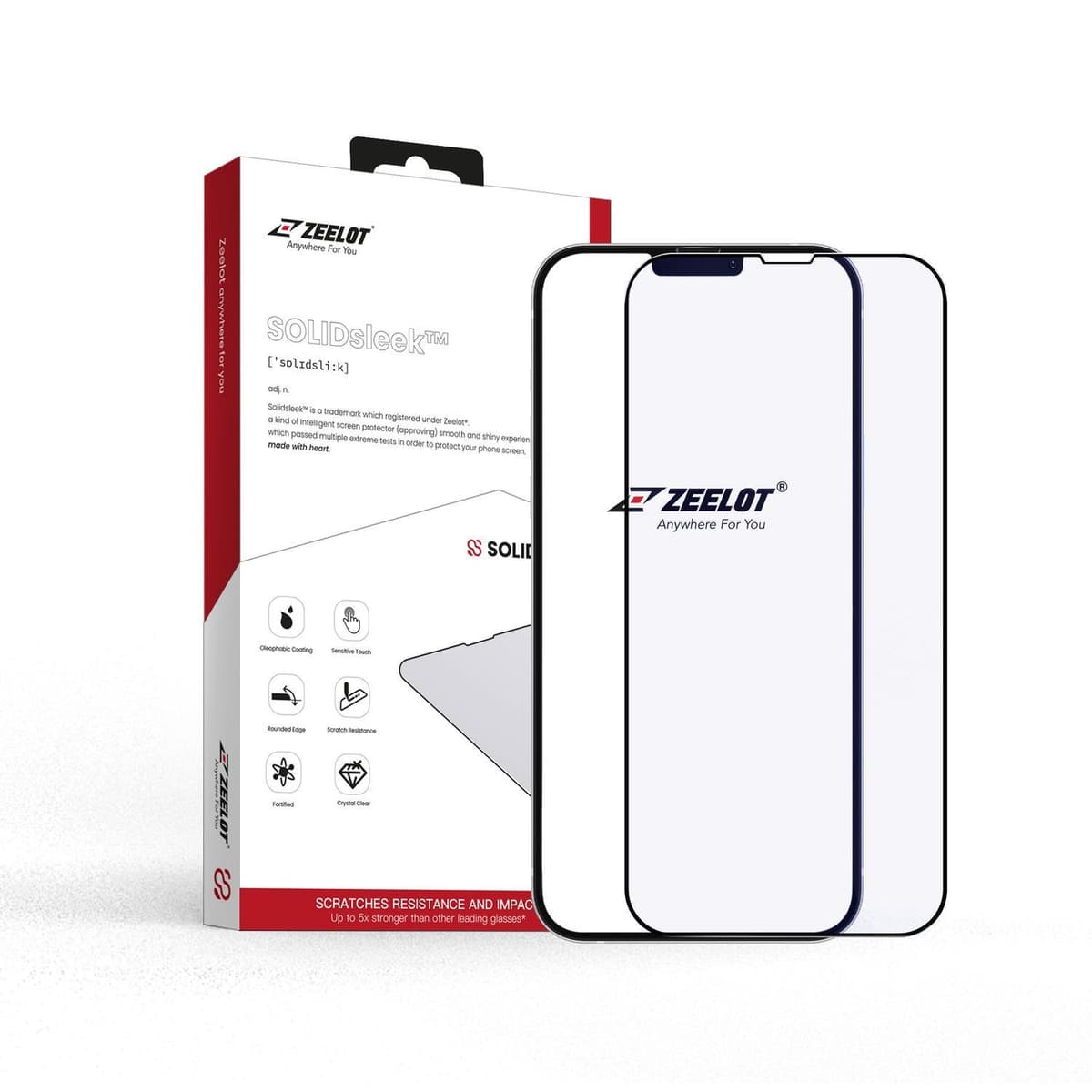 SolidSleek iPhone 14 Pro Max Anti BlueRay skærmbeskyttelse til iPhone 14 Pro Max (uden installationskit)