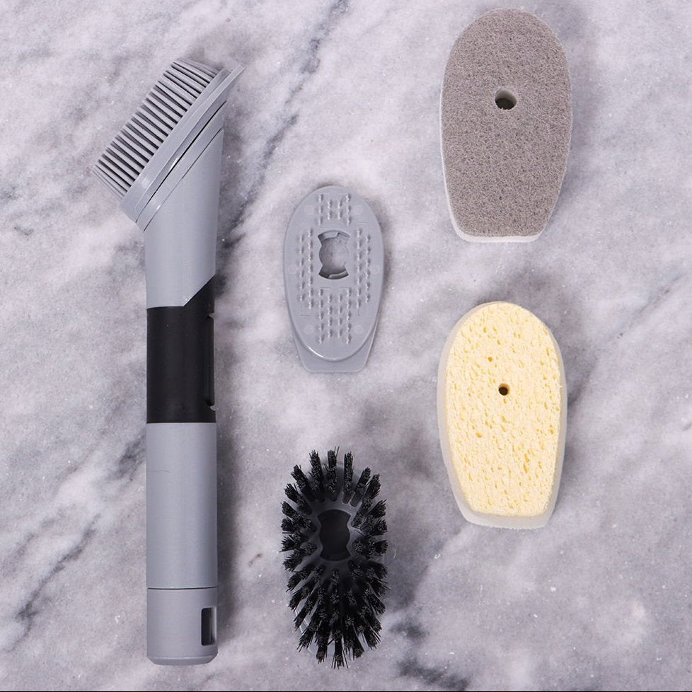 opvaskebørste med sæbedispenser