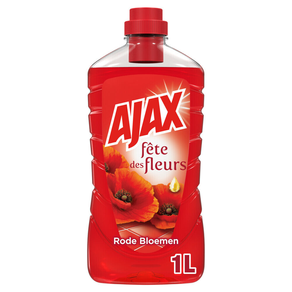 Ajax - Golvrengöringsflaska 1000Ml - Mark Of Poppies Rose Aroma