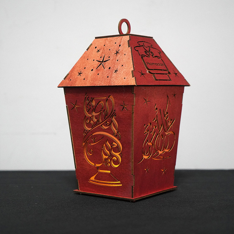 3D Ramadan Lanterne 25x15 cm Med LED lys (læs info) - Onedollar