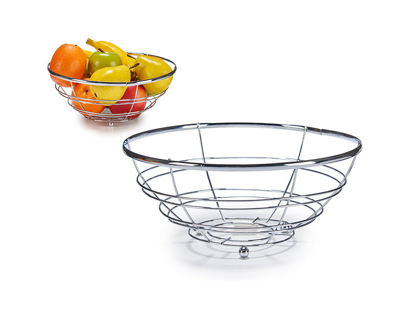 Fruit basket chrome wire