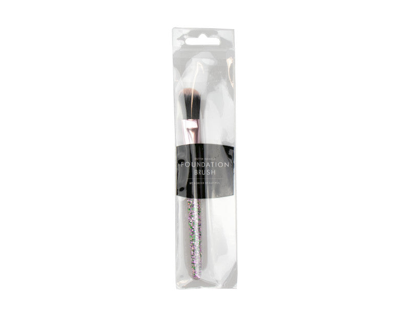 Purple Glitter Foundation Brush - Dollarstore.dk