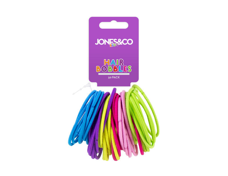 Jones&Co. Thin Hair Bobbles - 50 Pack - Dollarstore.dk