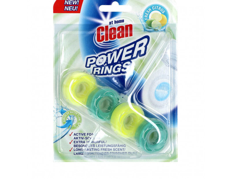 At Home Clean Toilet Block Power Rings - Fresh Citrus [UK/D/F/NL/ES/SE/DK/NO/FI/PT]