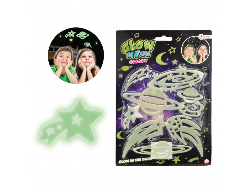 Glow n fun glow in the dark planeten +