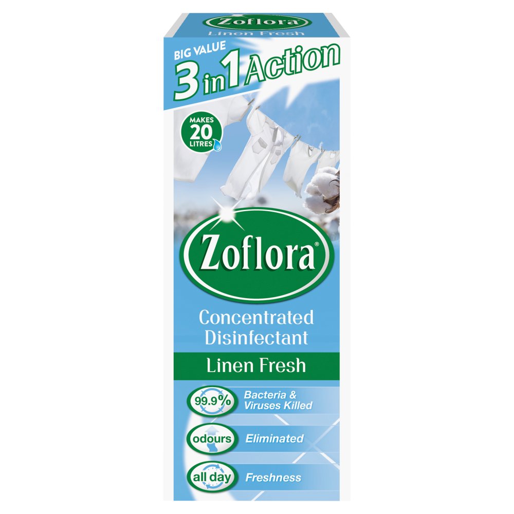 Zoflora - Linen Fresh 500ML > 20ltr 